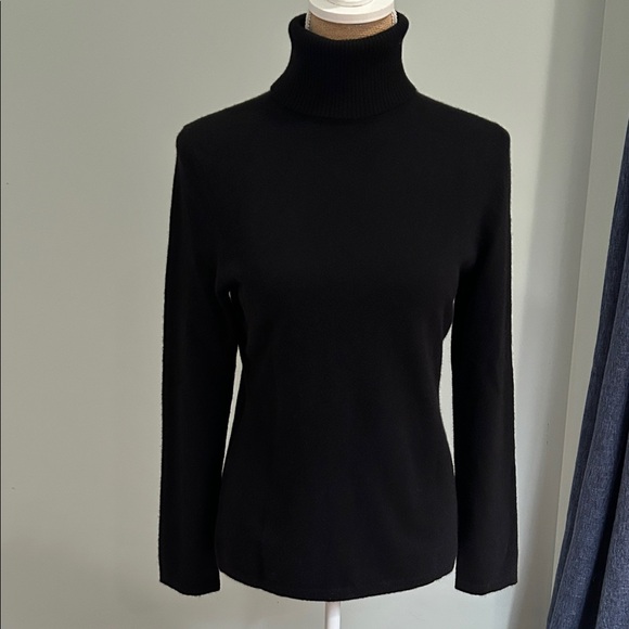 LORD & TAYLOR CASHMERE TURTLENECK SWEATER M - Picture 1 of 5